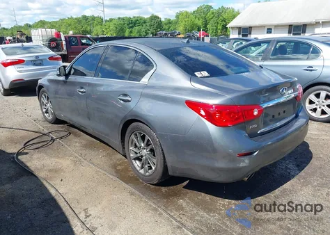 2015 Infiniti Q50 Premium from USA, damaged, VIN JN1BV7AR7FM409374